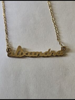 Jane Basch Sterling Silver Alixandra Personaluzed Necklace
